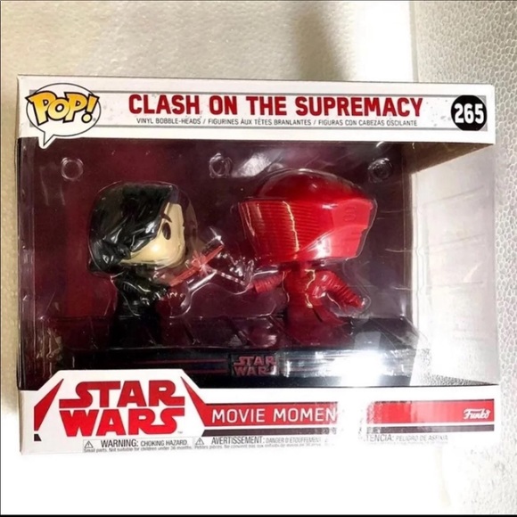 Star Wars 265 Clash on the Supremacy (Kylo) Funko POP Movie Moments Collectible - Picture 5 of 9